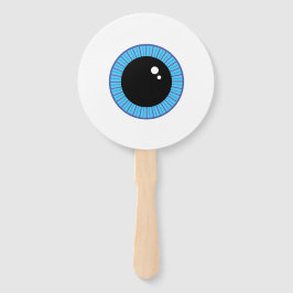 Funny Niedlich Blue Eyeball Fächer