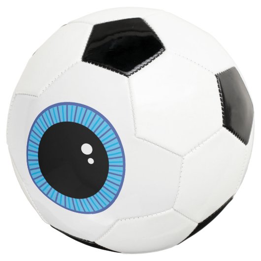 Funny Niedlich Blue Eyeball Fußball (Dreiviertel)