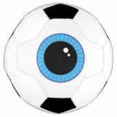 Funny Niedlich Blue Eyeball Fußball (Vorderseite)