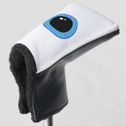 Funny Niedlich Blue Eyeball Golf Headcover (3/4 Vorderseite)
