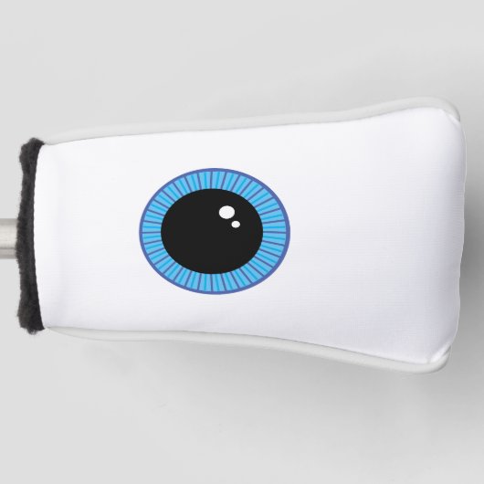 Funny Niedlich Blue Eyeball Golf Headcover (Vorderseite)