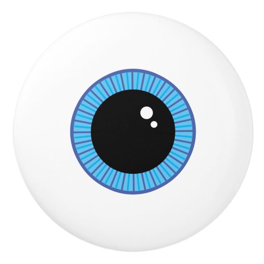 Funny Niedlich Blue Eyeball Keramikknauf (Vorderseite)