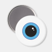 Funny Niedlich Blue Eyeball Magnet (Vorderseite/Rückseite)