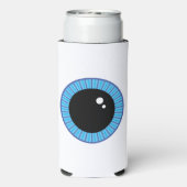 Funny Niedlich Blue Eyeball Selters Dosenkühler (Seltzer Rückseite)