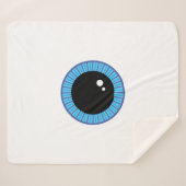 Funny Niedlich Blue Eyeball Sherpadecke (Vorderseite (Horizontal))