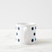 Funny Niedlich Blue Eyes Espressotasse (Rückseite)