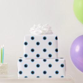 Funny Niedlich Blue Eyes Geschenkpapier