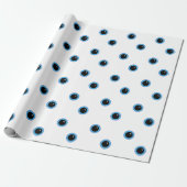 Funny Niedlich Blue Eyes Geschenkpapier (Ungerollt)