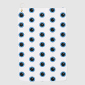 Funny Niedlich Blue Eyes Golfhandtuch (Vorderseite)