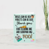 Funny Niedlich Blue Happy Mother Day From Cat Karte (Vorderseite)