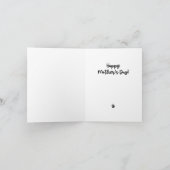 Funny Niedlich Blue Happy Mother Day From Cat Karte (Innenseite)