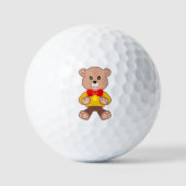 Funny Niedlich Bowtie Teddy Bear Golf Balls Golfball (Vorderseite)