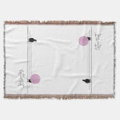 Funny Niedlich Bubblegum Birds on a Wire White Decke (Vorderseite)