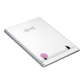 Funny Niedlich Bubblegum Birds on a Wire White Notizblock (Rechte Seite)