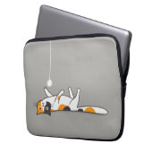 Funny Niedlich Calico Cat | Pet Kitty Lover Laptopschutzhülle (Vorderseite Links)