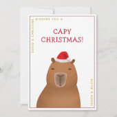 Funny Niedlich Capybara Weihnachten (Vorderseite)