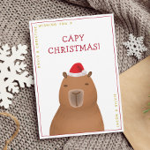 Funny Niedlich Capybara Weihnachten