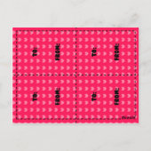 Funny niedlich Cartoon Animal Valentins Postcard Postkarte (Rückseite)