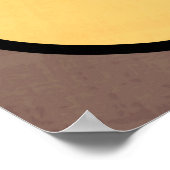 Funny Niedlich Cartoon Cat Portrait Poster (Ecke)