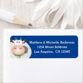 Funny Niedlich Cartoon Cow Adresse (Insitu)