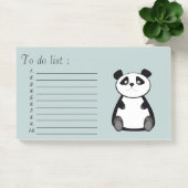 Funny niedlich Cartoon panda "to do list" Post-it Klebezettel (Büro)