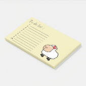 Funny niedlich Cartoon Schafe"to do list" Post-it Klebezettel (angewinkelt)