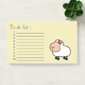 Funny niedlich Cartoon Schafe"to do list" Post-it Klebezettel (Büro)