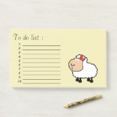 Funny niedlich Cartoon Schafe"to do list" Post-it Klebezettel (Auf Schreibtisch)