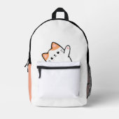 Funny Niedlich Cat Bedruckter Rucksack (Vorderseite)
