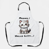 Funny Niedlich Cat Catmas Spaß Schürze (Vorderseite)