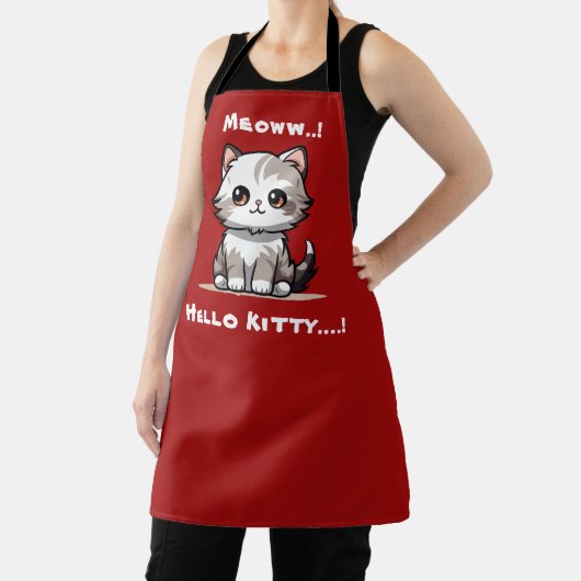 Funny Niedlich Cat Catmas Spaß Schürze (InSitu)
