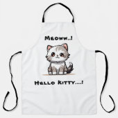 Funny Niedlich Cat Catmas Spaß Schürze (Vorderseite)