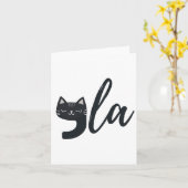 Funny Niedlich Cat Comma La Funny Kamala Harris Pr Karte (Gelbe Blume)