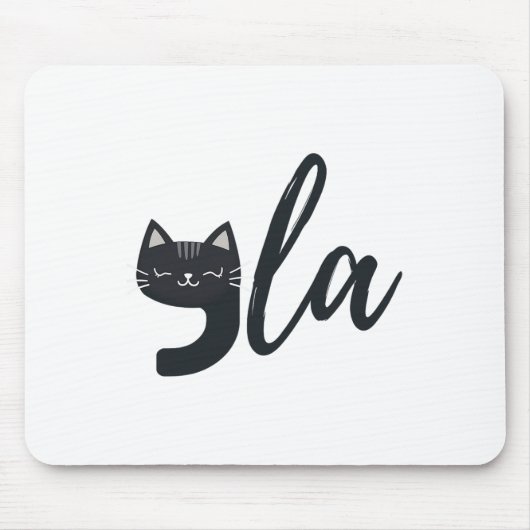 Funny Niedlich Cat Comma La Funny Kamala Harris Pr Mousepad (Vorne)