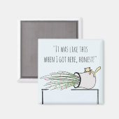 Funny Niedlich Cat klopfen Dinge über Magnet (Vorderseite/Rückseite)