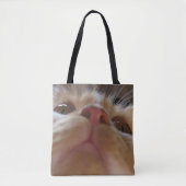 Funny Niedlich Cat Macro Eyes Tasche (Vorderseite)