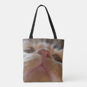 Funny Niedlich Cat Macro Eyes Tasche (Rückseite)