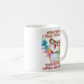 Funny Niedlich Cat | Manchmal spreche ich mit mir Kaffeetasse (VorderseiteRechts)