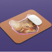 Funny Niedlich Cat Mixed Media Collage Mousepad