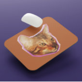 Funny Niedlich Cat Mixed Media Collage Mousepad