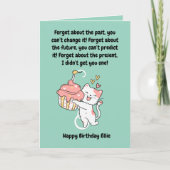 Funny Niedlich Cat Moderne Geburtstagskarte Karte (Vorderseite)