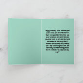 Funny Niedlich Cat Moderne Geburtstagskarte Karte (Innenseite)