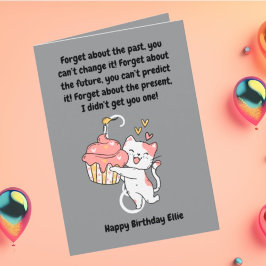 Funny Niedlich Cat Moderne Geburtstagskarte Karte