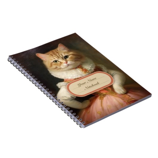 Funny Niedlich Cat Notebook Notizblock (Rechte Seite)