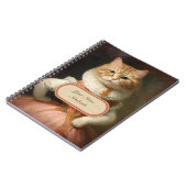 Funny Niedlich Cat Notebook Notizblock (Linke Seite)