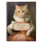 Funny Niedlich Cat Notebook Notizblock (Vorderseite)