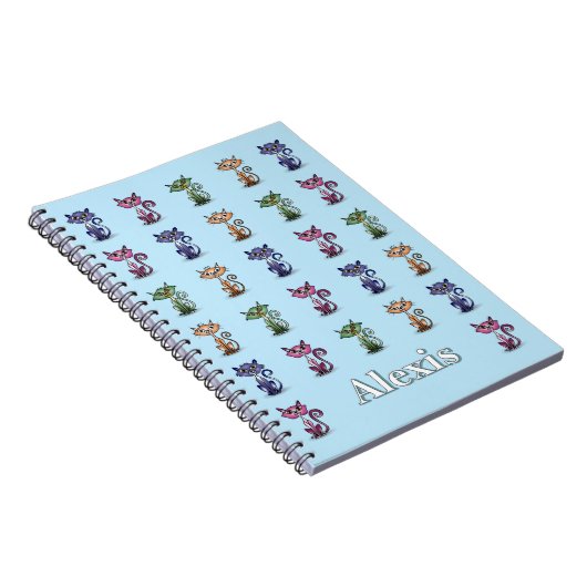 Funny Niedlich Cat Notebook Notizblock (Rechte Seite)