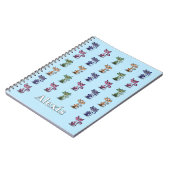 Funny Niedlich Cat Notebook Notizblock (Linke Seite)