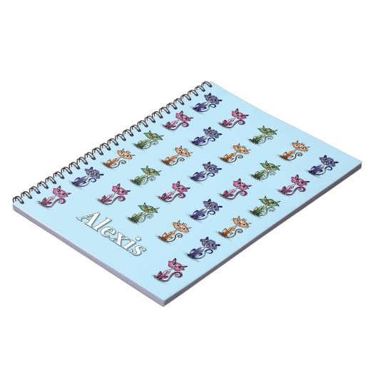 Funny Niedlich Cat Notebook Notizblock (Linke Seite)