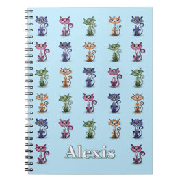 Funny Niedlich Cat Notebook Notizblock